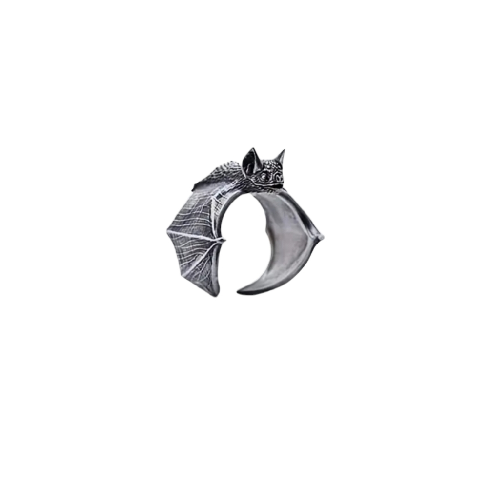 Silver Bat Wrap Ring - Women Jewelry Ring - Picture 2 of 3